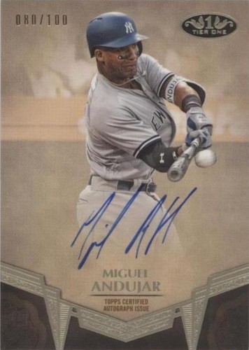 2019 Topps Tier One - Miguel Andujar #BA-MA