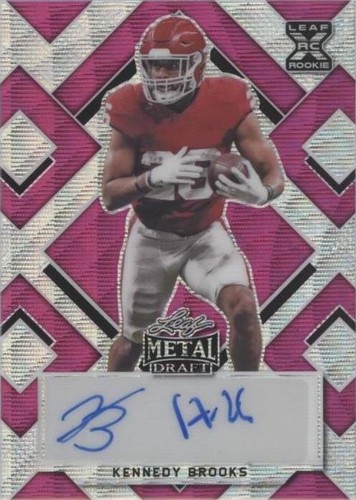 2022 Leaf Metal Draft Kennedy Brooks #BA-KB1