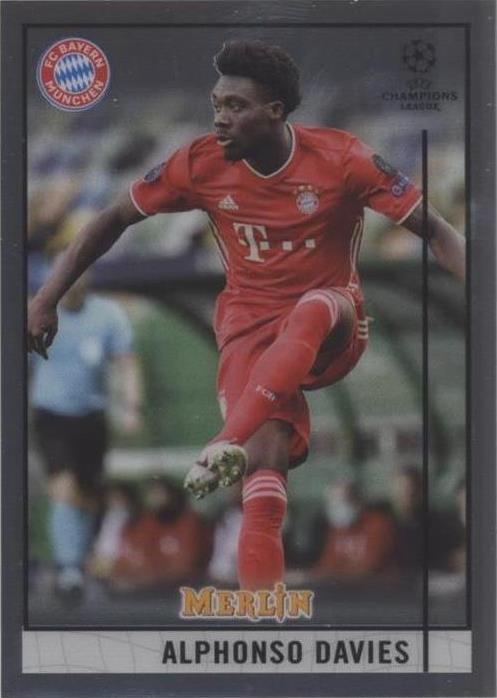 2020-21 Topps Merlin Collection Chrome UCL Alphonso Davies #33