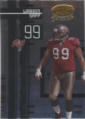 2005 Leaf Certified Materials Warren Sapp #145