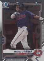 2021 Bowman Chrome - Misael Urbina #BCP-206