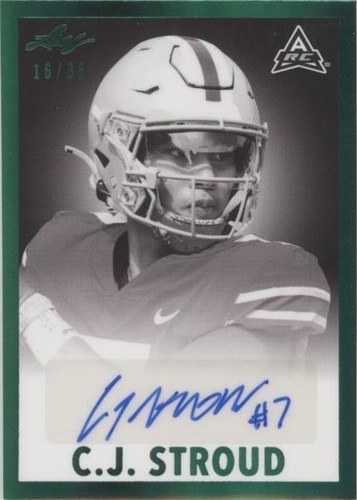 2021 Leaf Memories C. J. Stroud #BW-CJS