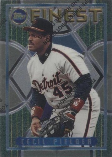 1995 Topps Finest - Cecil Fielder #124