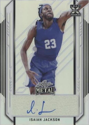 2021-22 Leaf Metal - Isaiah Jackson #BA-IJ1