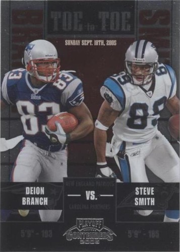 2005 Playoff Contenders Deion Branch Steve Smith #TT-5