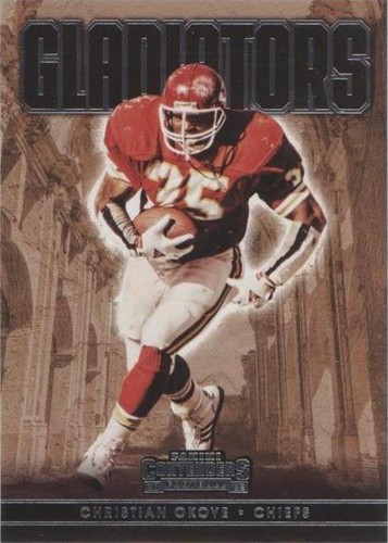 2022 Panini Contenders Christian Okoye #GLD-CHO