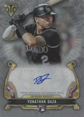 2020 Topps Triple Threads - Yonathan Daza #RAC-YD