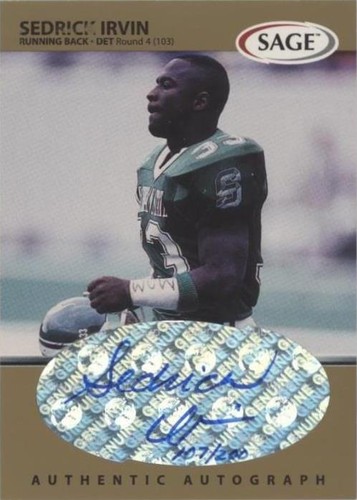 1999 SAGE Sedrick Irvin #A22