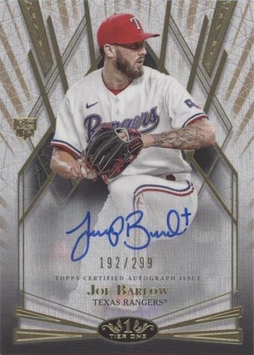 2022 Topps Tier One - Joe Barlow #BOA-JBW