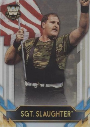 2020 Topps Chrome WWE Big Legends Sgt. Slaughter Card 2020 Topps Chrome ...