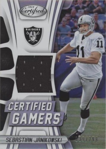 2018 Panini Certified Sebastian Janikowski #CG-SJ