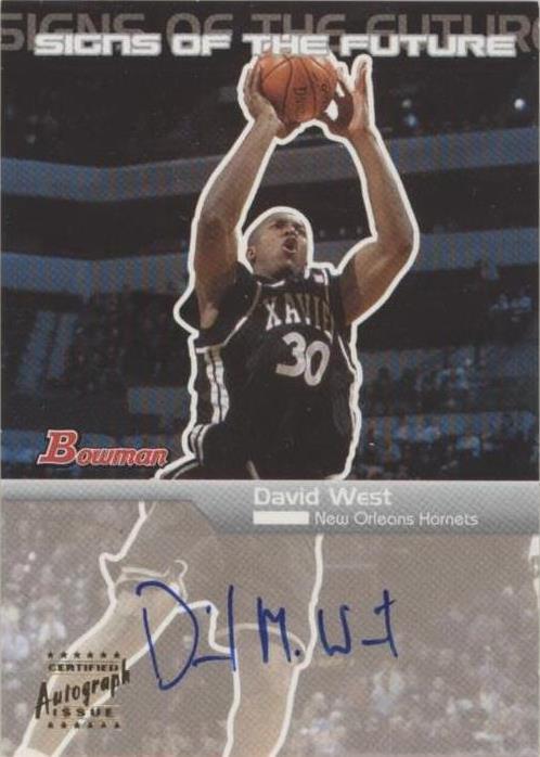 2003-04 Bowman Rookies & Stars - David West #SFA-DWE