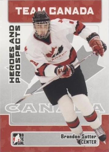 2006-07 In the Game Heroes and Prospects - Brandon Sutter #142