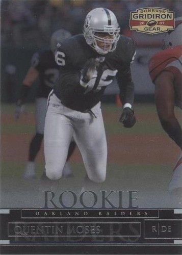 2007 Donruss Gridiron Gear Quentin Moses #174