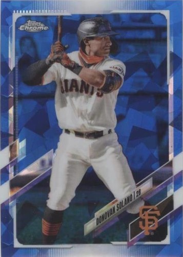 2021 Topps Chrome Sapphire Edition - Donovan Solano #605