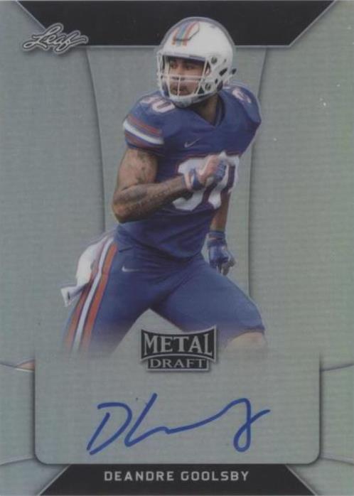 2018 Leaf Metal Draft DeAndre Goolsby #BA-DG2