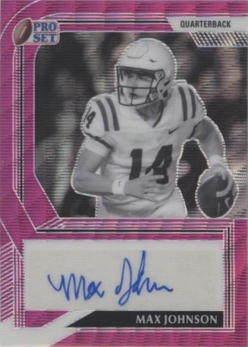 2022 Leaf Pro Set Metal Max Johnson #BW-MJ1