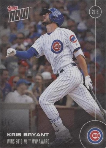 2016 Topps NOW OS-32 Kris Bryant Chicago Cubs Wins NL MVP Award | eBay