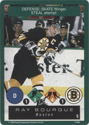 1995-96 Playoff One on One Challenge - Ray Bourque #5