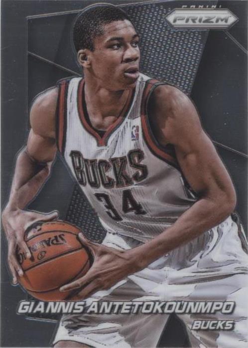 その他 NBA Giannis Antetokounmpo 2014-15 Prizm Giannis Antetokounmpo 2014-15 Panini Prizm Autograph Card