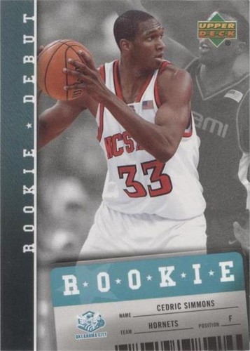 2006-07 Upper Deck Rookie Debut - Cedric Simmons #118