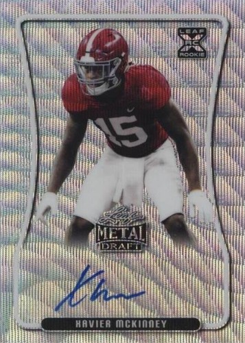 2020 Leaf Metal Draft Xavier McKinney #BA-XM1