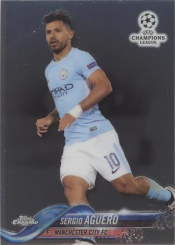 2017-18 Topps Chrome UCL Sergio Aguero #48