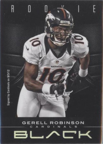 2012 Panini Black Gerell Robinson #140