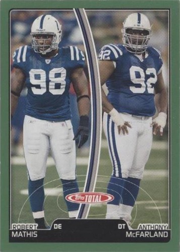 2007 Topps Total Anthony McFarland Robert Mathis #302