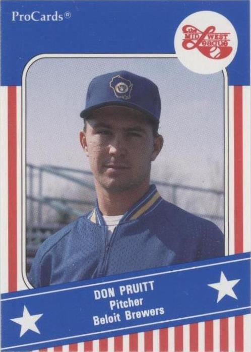 1991 ProCards Midwest League All Star Game - Donald Pruitt #MWL 34
