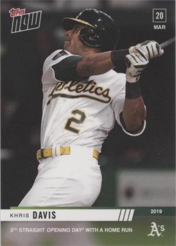 2019 Topps Now - Khris Davis #4