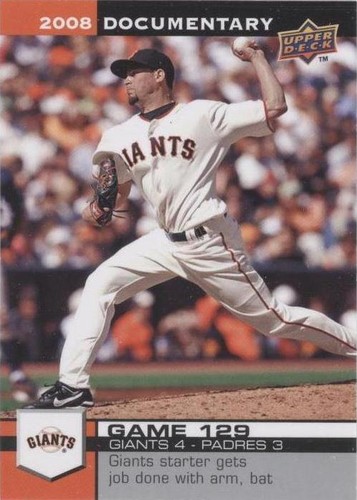 2008 Upper Deck Documentary - Jonathan Sanchez #3881
