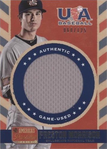 2013 Panini America's Pastime - Preston Morrison #US-PM