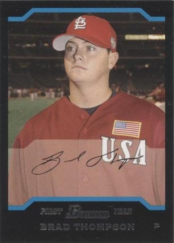 2004 Bowman Draft Picks & Prospects - Brad Thompson #BDP163