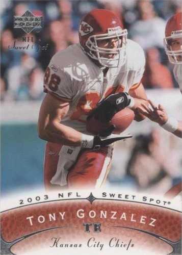 2003 Upper Deck Sweet Spot Tony Gonzalez #89