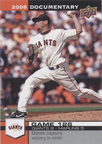 2008 Upper Deck Documentary - Jonathan Sanchez #3791