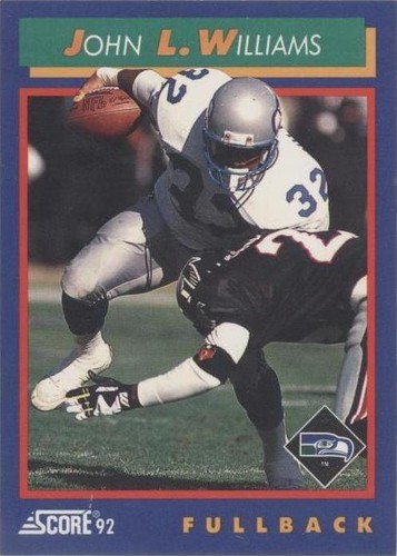 1992 Score John L. Williams #42