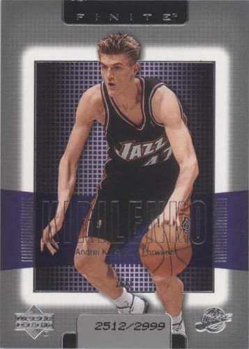 2003-04 Upper Deck Finite - Andrei Kirilenko #187