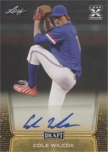 2020 Leaf Draft - Cole Wilcox #BA-CW1