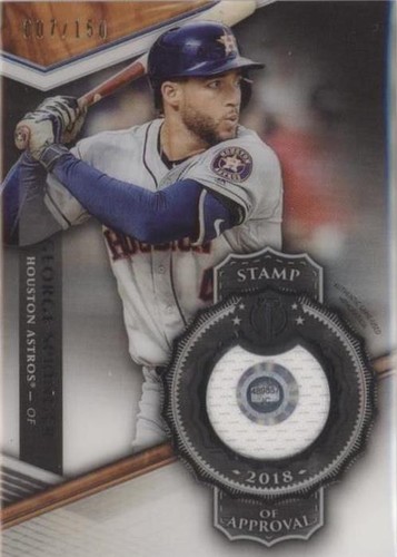 2018 Topps Tribute - George Springer #SOA-GS