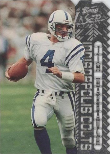 1996 Topps Laser Jim Harbaugh #98