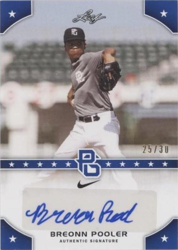 2015 Leaf Perfect Game National Showcase - Breonn Pooler #PG-BP1