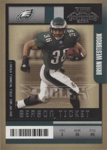 2004 Playoff Contenders Brian Westbrook #75