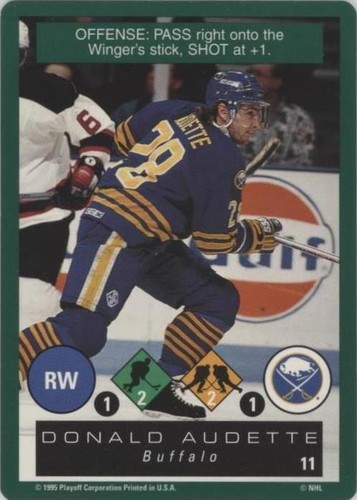 1995-96 Playoff One on One Challenge - Donald Audette #11