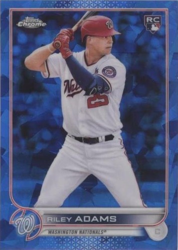 2022 Topps Chrome Sapphire Edition - Riley Adams #158