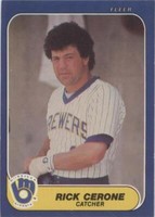 1986 Fleer Update - Rick Cerone #U-23