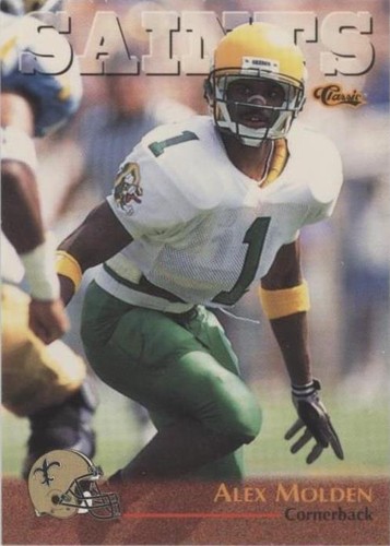1996 Classic NFL Rookies Alex Molden #27
