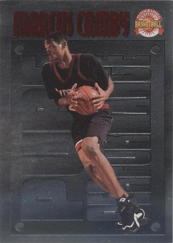 1996-97 Score Board Autographed Basketball - Marcus Camby #PP2