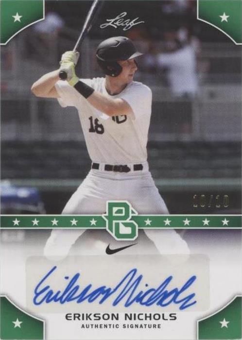 2015 Leaf Perfect Game National Showcase - Erikson Nichols #PG-EN1