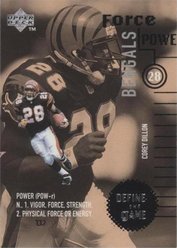 1998 Upper Deck Corey Dillon #DG10